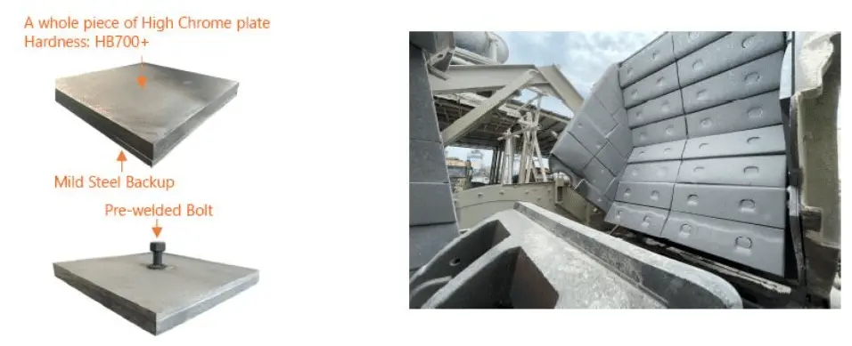 Bimetal Side Plates For Impact Crusher